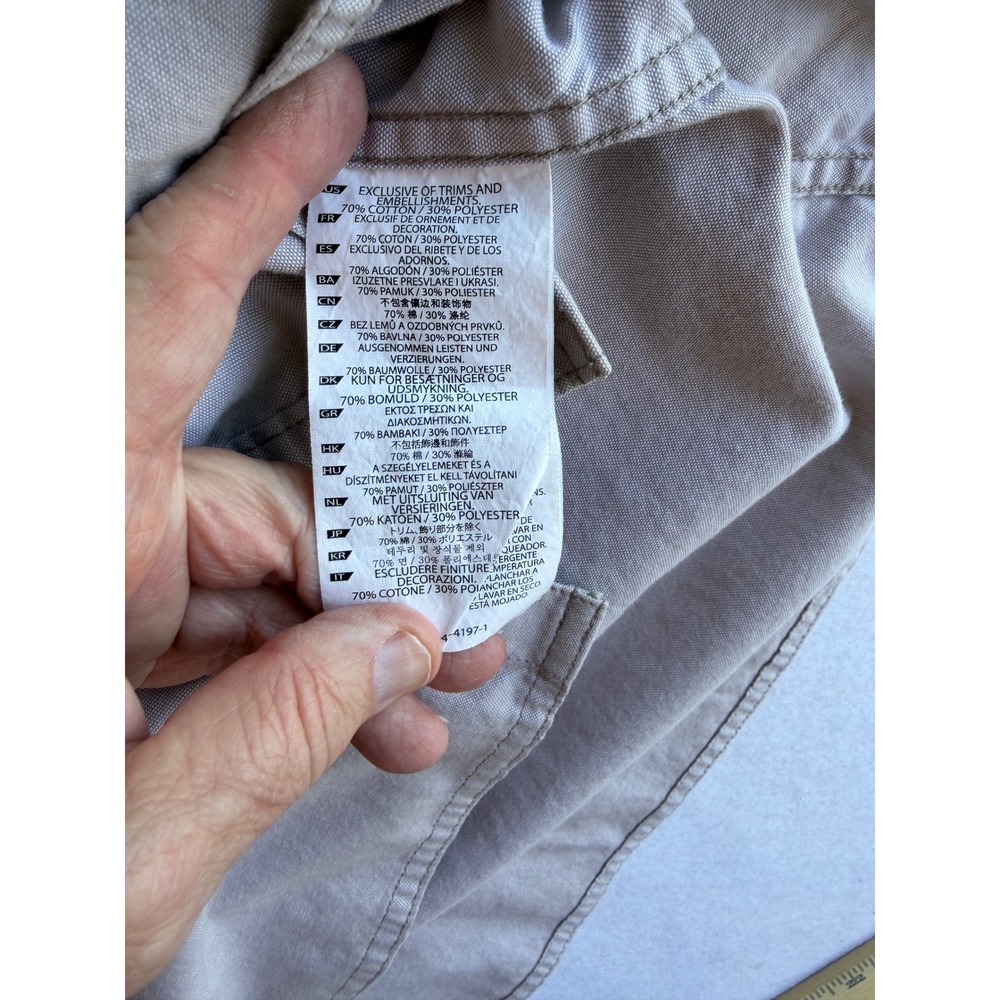 5.11 Tactical Mens XL Khaki Tan Short Sleeve Button Down Utility Work Shirt - Picture 7 of 7